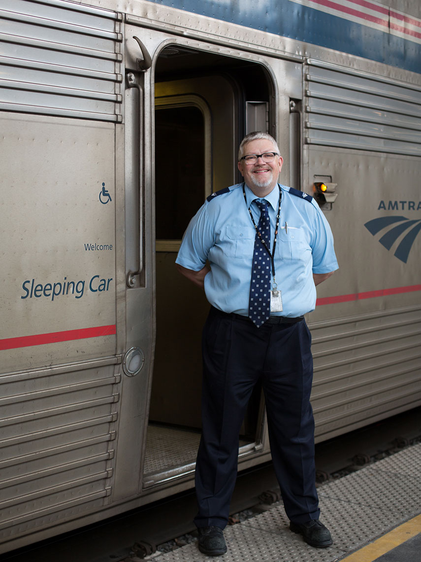 Amtrak attendant 